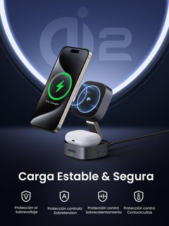 Foto 7 | Foto 7 | Estación De Carga Ugreen 2 En 1 Qi2 Magnetic Para Iphone Y Airpods - Venta Internacional.