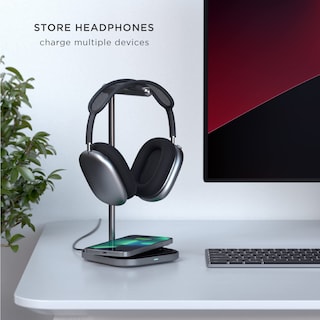 Foto 4 | Foto 4 | Soporte Para Auriculares Satechi 2 En 1 Con Cargador Inalámbrico Usb-c - Venta Internacional.