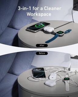 Foto 5 | Foto 5 | Cargador Anker Maggo Ufo 3 En 1 Inalámbrico De 15 W Para Iphone 16 - Venta Internacional.