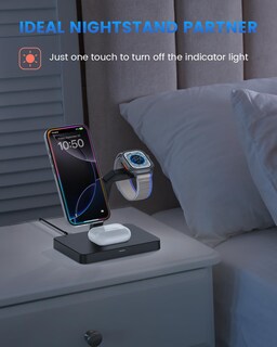 Foto 5 | Foto 5 | Estación De Carga Inalámbrica Joygeek 3 En 1 Para Apple Mag-safe - Venta Internacional.