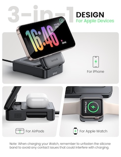 Foto 4 | Foto 4 | Estación De Carga Lamicall 3 En 1 Para Apple Con Magsafe - Venta Internacional.