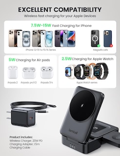 Foto 6 | Foto 6 | Estación De Carga Lamicall 3 En 1 Para Apple Con Magsafe - Venta Internacional.