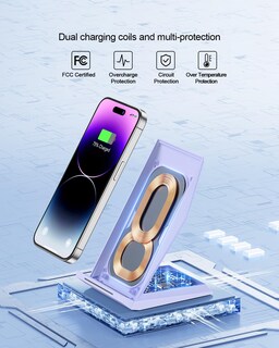 Foto 3 | Foto 3 | Cargador Inalámbrico Nanami Fast Qi Charging Stand 2 Piezas - Venta Internacional