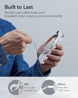 Foto 3 | Foto 3 | Cargador Inalámbrico Esr Magsafe 15w Para Iphone 16 Pro Max Silver - Venta Internacional.