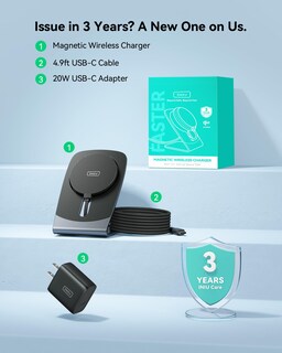Foto 7 | Foto 7 | Soporte De Cargador Inalámbrico Iniu Magnetic 15w Para Iphone Airpods - Venta Internacional.