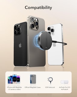 Foto 6 | Foto 6 | Cargador Inalámbrico Esr Magsafe 15w Para Iphone, Airpods, Galaxy - Venta Internacional.