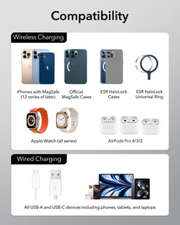 Foto 3 | Foto 3 | Estación De Carga Esr 65w 4 En 1 Gan Inalámbrica Para Apple White - Venta Internacional.