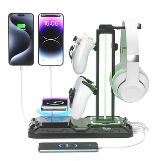 Foto 1 | Foto 1 | Soporte Para Auriculares Y Mando Con Carga Inalámbrica Kdd - Venta Internacional.