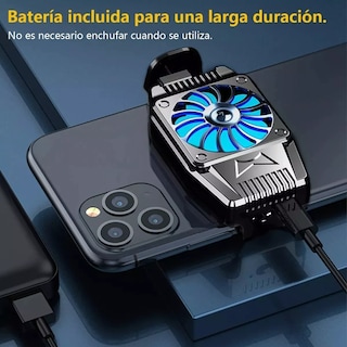 Foto 2 | Foto 2 | Ventilador Enfriador Para Celular Universal Recargable Eo Safe Imports Esi-17946 Negro