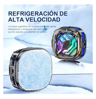 Foto 4 | Foto 4 | Ventilador Enfriador de Celular Lab.G RGB Cooler Negro Cuadrado
