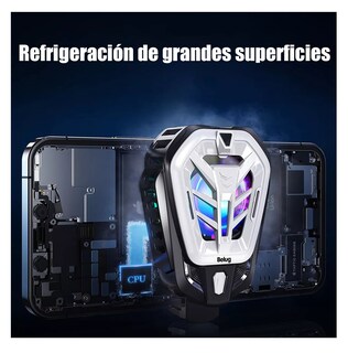 Foto 3 | Foto 3 | Ventilador De Refrigeración Teléfono Móvil Juegos Y Vídeos, Belug Negro/gris
