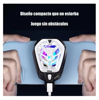 Foto 4 | Foto 4 | Ventilador De Refrigeración Teléfono Móvil Juegos Y Vídeos, Belug Negro/gris