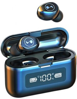 Foto 1 | Foto 1 | Audífonos Inalámbricos Bluetooth Fralugio Manos Libres 5.0 F9 Note con Power Bank Negro