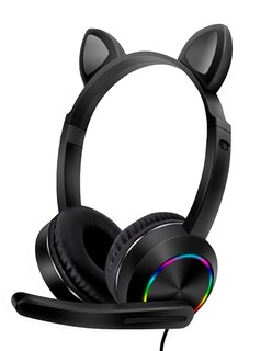Foto 1 | Foto 1 | Auriculares Oreja de Gato Petukita Box Gaming color Negro