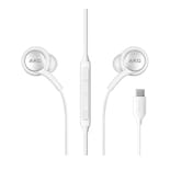 Audífonos Samsung Akg Cable Tipo C Manos Libres Samsung color Blanco