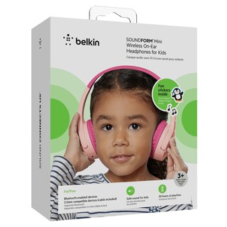 Foto 8 | Foto 8 | Auriculares Inalámbricos Belkin Rosa para Niños