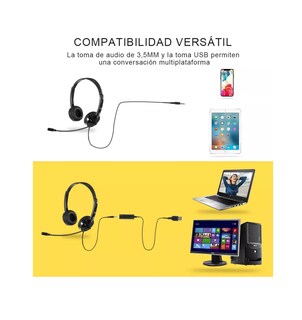 Foto 2 | Foto 2 | Audífonos Alámbricos Gamer con Micrófono Negros