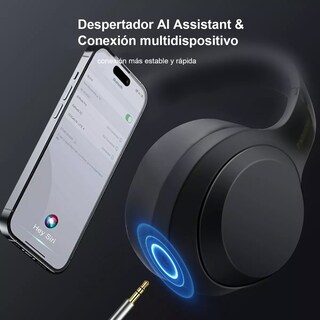 Foto 5 | Foto 5 | Audífonos Inalámbricos Over Ear Bluetooth 5.4 Gamer Beige