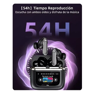 Foto 3 | Foto 3 | Audífonos Smart Pantalla Anc Bluetooth 5.4 Tws Auriculares Belug,  Negro