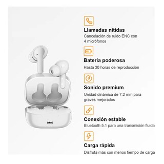 Foto 2 | Foto 2 | Audífonos In-ear Inalámbricos Lab.g Blanco