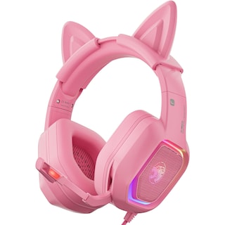 Foto 1 | Foto 1 | Auriculares Para Juegos Ziumier Pink Con Orejas De Gato Desmontables Ps4 Ps5 - Venta Internacional.