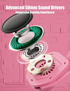 Foto 3 | Foto 3 | Auriculares Para Juegos Ziumier Pink Con Orejas De Gato Desmontables Ps4 Ps5 - Venta Internacional.