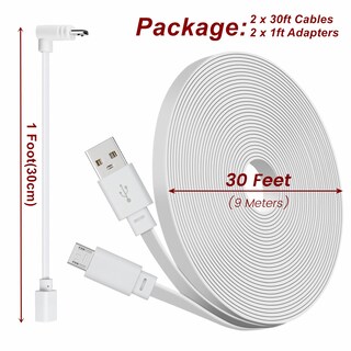 Foto 7 | Foto 7 | Cable De Extensión De Alimentación De 9 M Compatible Con Wyze Cam V4 Color Blanco - Venta Internacional.