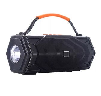 Foto 1 | Foto 1 | Solar Lámpara Linterna 15w Bluetooth Bocina Fm Radio Altavoz Eo Safe Imports Esi-18606 Negro