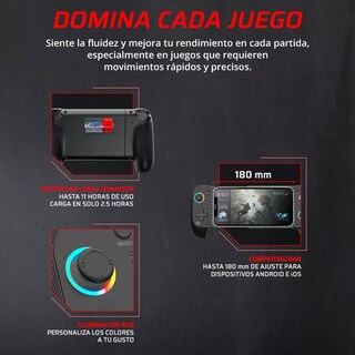 Foto 4 | Foto 4 | Gamepad para Móvil Balam Rush Kontrol Move G626 RGB Inalámbrico Android iOS Negro