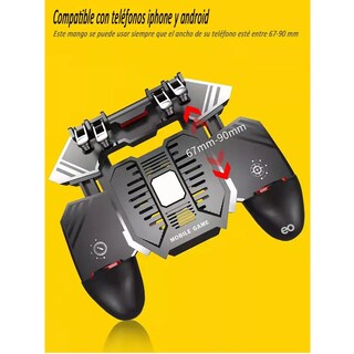 Foto 3 | Foto 3 | Gamepad 4 Gatillos Ventilador Recargable Control Celular Eo Safe Imports Esi-3830-1 Negro