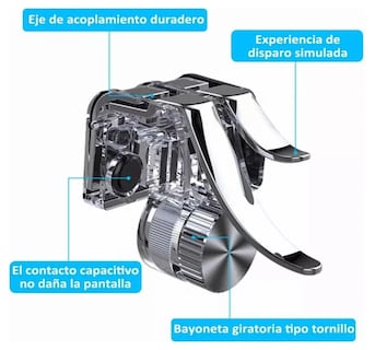 Foto 2 | Foto 2 | Controlador De Juegos Xtellar Con Gatillos Metálicos Ajustables L1 R1, Diseño Ergonómico, Compatible Con Pubg Y Cod