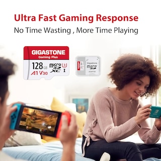 Foto 3 | Foto 3 | Tarjeta Micro SD Gigastone Gaming Plus De 128 Gb Paquete De 2 Con Adaptador - Venta Internacional