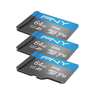 Foto 3 | Foto 3 | Tarjeta De Memoria Pny Elite De 64 Gb, Clase 10 U1, V10 A1, Microsdxc, Paquete De 3 - Venta Internacional.