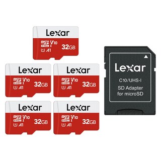 Foto 1 | Foto 1 | Tarjeta Micro Sd Lexar E-series De 32 Gb X 5 Con Adaptador De 100 Mb/s - Venta Internacional.