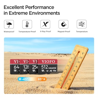 Foto 5 | Foto 5 | Tarjeta Microsd Viofo 64gb De Grado Industrial U3 A2 V30 Con Adaptador - Venta Internacional.