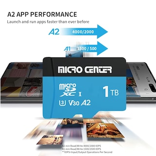 Foto 4 | Foto 4 | Tarjeta Micro Sd Inland Micro Center Performance A2 V30 De 1 Tb - Venta Internacional.