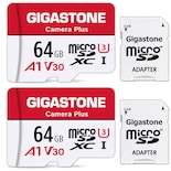 Tarjeta Micro Sd Gigastone 64 Gb, Paquete De 2, Cámara Plus Uhs-i U3 V30 - Venta Internacional.