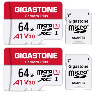 Foto 1 | Foto 1 | Tarjeta Micro Sd Gigastone 64 Gb, Paquete De 2, Cámara Plus Uhs-i U3 V30 - Venta Internacional.