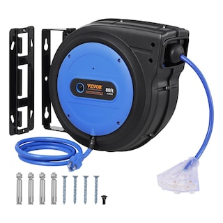 Foto 1 | Foto 1 | Carrete Retráctil De Cable De Extensión Vevor, 80 Pies, 15 A, 125 V, Azul - Venta Internacional.