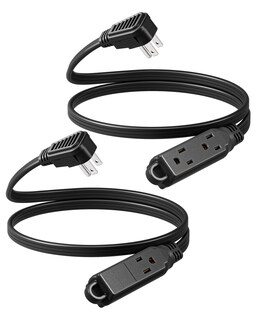 Foto 1 | Foto 1 | Cable De Extensión Dewenwils De 3 Salidas, 3 Pies, 16/3 Awg Para Interiores, Negro, Paquete De 2 - Venta Internacional.