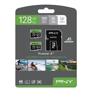 Foto 7 | Foto 7 | Tarjeta De Memoria Pny Premier-x De 128 Gb Microsdxc Clase 10 U3 V30 Paquete De 2 - Venta Internacional.