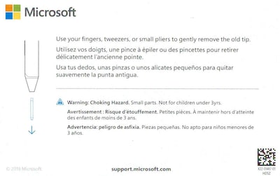 Foto 2 | Foto 2 | Kit De Consejos De Repuesto Para Microsoft Surface Pen Tipo Hb (paquete De 5) - Venta Internacional.