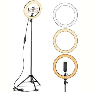 Foto 2 | Foto 2 | Aro de Luz Led 10 Pulgadas Fralugio Profesional Maquillaje Videollamada con Tripié