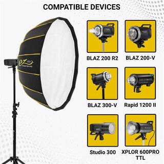 Foto 4 | Foto 4 | Beauty Dish Glow Ez Lock 34 Blanco Con Montura Bowens Speedring - Venta Internacional.