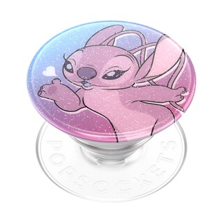 Foto 1 | Foto 1 | Phone Grip Popsockets Disney Stitch Con Purpurina Y Besos De Ángel - Venta Internacional.