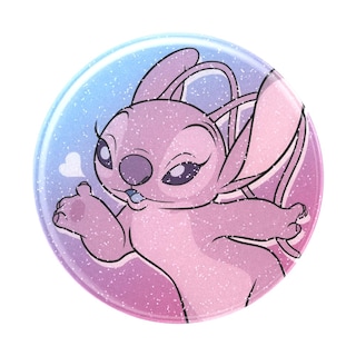 Foto 4 | Foto 4 | Phone Grip Popsockets Disney Stitch Con Purpurina Y Besos De Ángel - Venta Internacional.