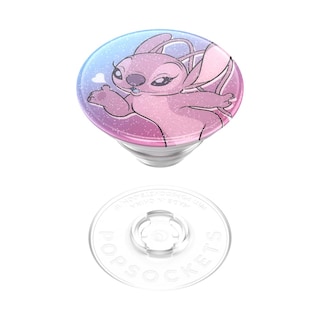Foto 6 | Foto 6 | Phone Grip Popsockets Disney Stitch Con Purpurina Y Besos De Ángel - Venta Internacional.