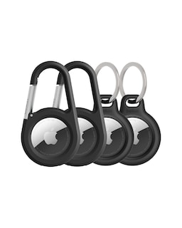 Foto 1 | Foto 1 | Soporte Seguro Airtag Belkin Con Llavero Y Mosquetón Negro, Paquete De 4 - Venta Internacional.