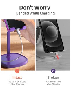 Foto 4 | Foto 4 | Soporte Para Teléfono Celular Lisen Morado Oscuro Para Iphone 14 Y Tableta - Venta Internacional.