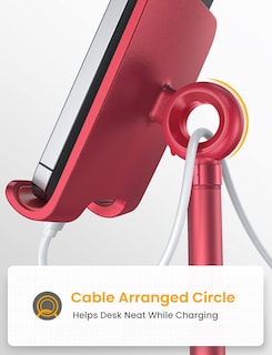 Foto 5 | Foto 5 | Soporte Para Teléfono Celular Lisen En Ángulo Ajustable (rojo) - Venta Internacional.
